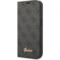 GUESS GUBKP14SHG4SHK iPhone 14 6,1" czarny/black book 4G Vintage Gold Logo