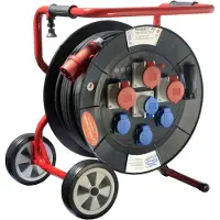 As Schwabe Kabeltrommel 40.00 m Schwarz CEE-Stecker 26201 (26201)