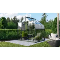 Pergart Vitavia Gewächshaus "Dione 5000" inkl. Stahlfundamentrahmen smaragd grün 5,0 m² 3 mm ESG