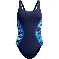 Speedo - Women's Hyperboom Splice Muscleback One Piece - Badeanzug Gr 38 blau