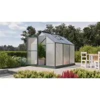 Pergart Vitavia, Aktionsangebot (inkl. 100 Euro Zubehör): Gewächshaus "Eos 4600", smaragd, 4,6 m², 6 mm HKP