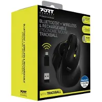 Port Designs 900719, rechts, Optisch, RF Wireless + Bluetooth, 1600 DPI, Schwarz