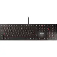 Cherry KC 6000 SLIM, Volle Größe (100%), Kabelgebunden, USB, Schwarz