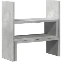 vidaXL Schreibtisch-Organizer Verstellbar Betongrau 40x17x41 cm