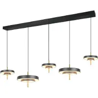 Valotorni Lighting Hängelampe Keaton, dimmbar, schwarz, für Wohn- / Esszimmer, Metall