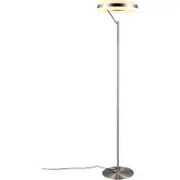 TRIO Design-Stehleuchte Dios Nickel