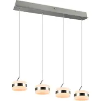 Valotorni Lighting Hängelampe Dios, dimmbar, alu / grau / zink, für Wohn- / Esszimmer, Metall, Modern