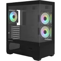 Zalman PC-Gehäuse (ohne Netzteil) – CHRONIX V2 – ZM-CHROV2BK – Midi-Tower – ATX-Formfaktor – Schwarz