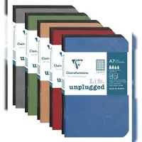 Clairefontaine 36x Set mit 36 Notizheften Age Bag 7,5x12cm, kariert, Kollektion Life.unplugged - Sortiert 73102C