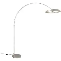 TRIO Stehlampe Amador Nickel