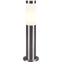 TRIO Lighting Sockelleuchte aussen Trioto, dimmbar, alu / grau / zink, Edelstahl, Modern, Außenleuchte