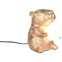 Valotorni Leuchten Tischlampe Capi, messing / gold, für Wohn- / Esszimmer, Kunststoff, Junges Wohnen, Tischlampe