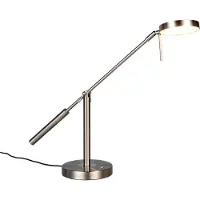 TRIO Schreibtischlampe Monza Nickel