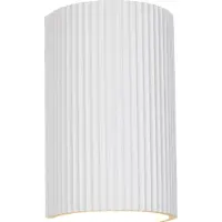 TRIO Design-Wandlampe Raposa Putz – weiß