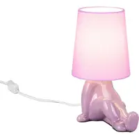 TRIO Leuchten Tischlampe Huma, violett / pink / rose, für Wohn- / Esszimmer, Keramik, Junges Wohnen, Tischlampe