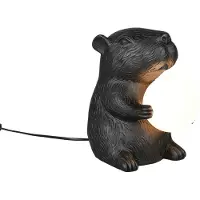 TRIO Leuchten Tischlampe Capi, schwarz, für Wohn- / Esszimmer, Kunststoff, Junges Wohnen, Tischlampe
