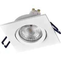 Osram LED-Einbauleuchte, GU10, 4,5W, 2700K, 400lm, warmweiß, IP20, weiß, 3er Set