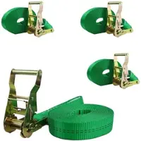 TRUTZHOLM Baumarktplus 4x Ratschen Spanngurt Spanngurte Zurrgurt 1-tlg 6m 2t 2to 2000kg TÜV/GS GRÜN