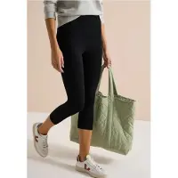 Cecil 3/4-Leggings Capri mit Stretch und elastischem Bund