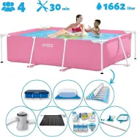 Intex Rechteckiger Frame Pool - 220x150x60 cm - 7-teilig SCB97