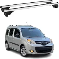 Omac Dachträger Grundtäger für Renault Kangoo mk2 2007-2021 75kg Alu Silber 2 tlg