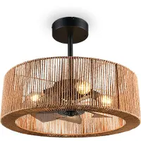 TRIO Rattanfächer Smillum Ø 61cm