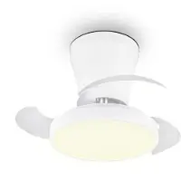 TRIO Kleiner Ventilator Moss weiße Ø 22 cm