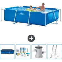 Intex Rechteckiger Frame Pool - 260x160x65 cm - 5-teilig SCB6