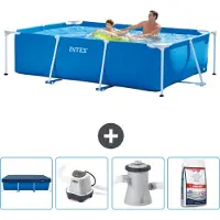Intex Rechteckiger Frame Pool - 260x160x65 cm - 5-teilig SCB53