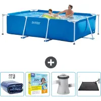 Intex Rechteckiger Frame Pool - 260x160x65 cm - 5-teilig SCB11