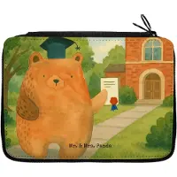 Mr. & Mrs. Panda Federtasche Bär Prüfung Design - Weiß - Geschenk, Abschlusszeugnis, Federmappe, Bestanden, Prüfungen, Abschluss, Abitur, Teddy, Mäppchen, Bleistiftetui