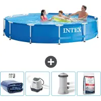 Intex Frame Pool Rund - 366x76 cm - 5-teilig SCB54