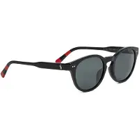 Ralph Lauren Polo PH4241U Herren-Sonnenbrille Vollrand Rund Acetat-Gestell, schwarz