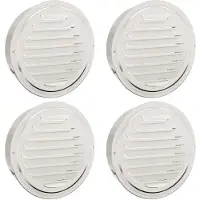 vidaXL Lüftungsgitter 4 pcs Silber 200 mm Edelstahl