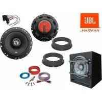 DSX JBL für VW Golf 4 IV 1997- 2003 Komplett Lautsprecher aktiv Subwoofer Set Tür Vorn