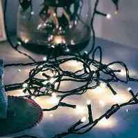 Hellum Lichterkette 40 LED kaltweiß Außen Outdoor Deko Trafo Garten Party Beleuchtung