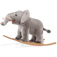 Steiff Plüsch Schaukeltier Trampili Elefant, hellgrau - 70 cm Spielzeug
