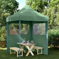 vidaXL Design Partyzelt Faltbar Pop-Up mit 2 Seitenteilen Grün, Pavillons & Partyzelte 2024 Neu