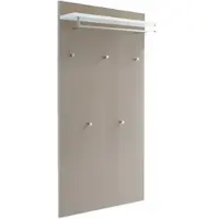 Möbel Kraft Garderobenpaneel Duna , beige , Glas,Holzwerkstoff , Maße (cm): B: 80 H: 170 T: 27.0