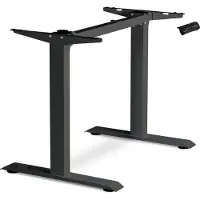 ESmart ETX-121B Schwarz - Ergonomisches Steh-Sitz-Schreib-Tisch-Gestell Stufenlos elektrisch höhenverstellbar 71-121 cm 3x Memory USB Ladeport Aktivitätserinnerung Soft-Start/Stopp