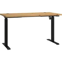 Masseno Schreibtisch MALTESA 138x67x120,8 cm Bürotisch Computertisch, Eiche Artisan