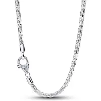 Pandora 394463C01 Damen-Silberkette Fuchsschwanz mit Pavé-Verschluss