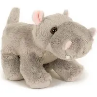 Semo Plüschtier Flußpferd, 13cm, Stofftier Kuscheltier Softplüsch Flusspferd Nilpferd