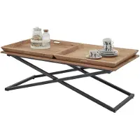 Bega Couchtisch Allround Tischplatte 2 Tabletts Akazie massiv