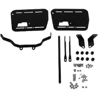 Gistuch Motorrad-Seitenträger aus Kohlenstoffstahl, Satteltaschen-Stützhalterung, Schnellverschluss-Box-Halter für 18 l, 28 l, 35 l, 38 l