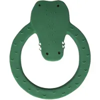 Trixie Beißring natürliches Gummi Baby Mr. Crocodile grün sicher