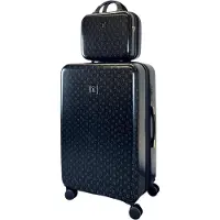 BERTOO Torino Reisekoffer - schwarzes Set 2in1