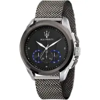 Maserati Herren Uhr TRAGUARDO Chronograph Edelstahl Armband grau UMAR8873612006
