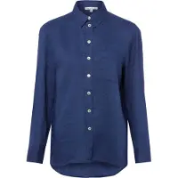 Marie Lund Leinenbluse in indigo - 0024 | Gr.: 36