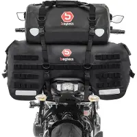 Bagtecs Motorrad Hecktasche Set # SX70 + XF30 Volumen 100 L Drybag Wasserdicht